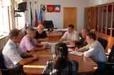 встреча главы района Николая Ожаровского с представителями группы «Мечел»